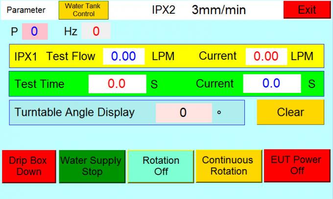 장비를 시험한 IEC 60529 벽 말 탄 IPX1과 IPX2 수직 물방울 상자 1